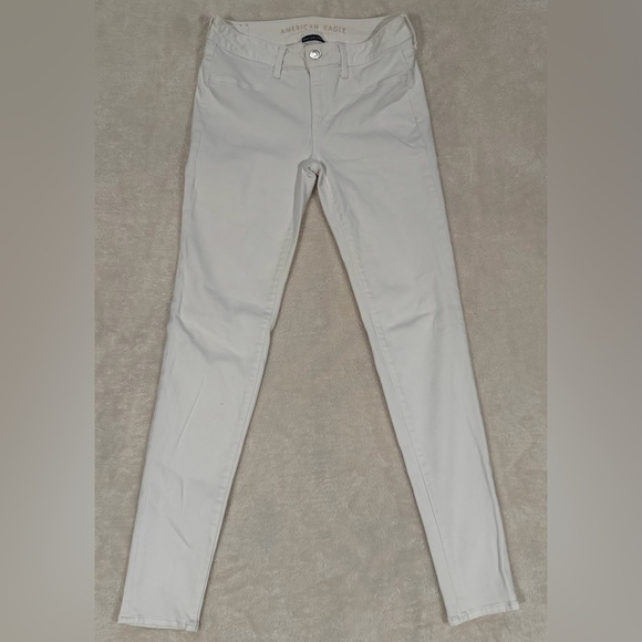 American Eagle Outfitters Denim - American Eagle White Skinny Jeans – Women’s Size 8 Long